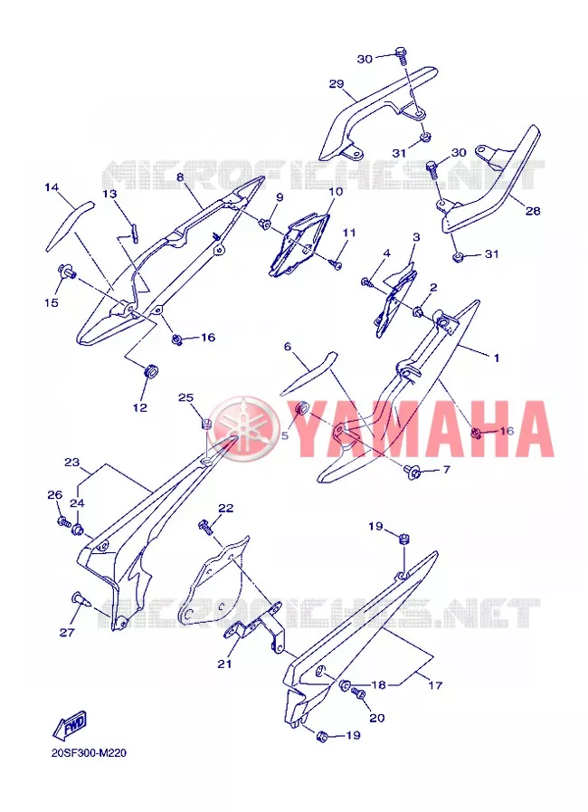 TAPAS LATERALES  Yamaha MOTO 600 2013 XJ6  XJ6N
