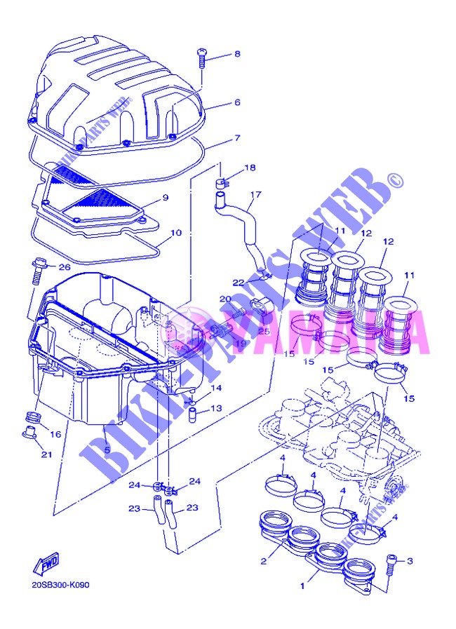 ADMISION para Yamaha XJ6N 2013