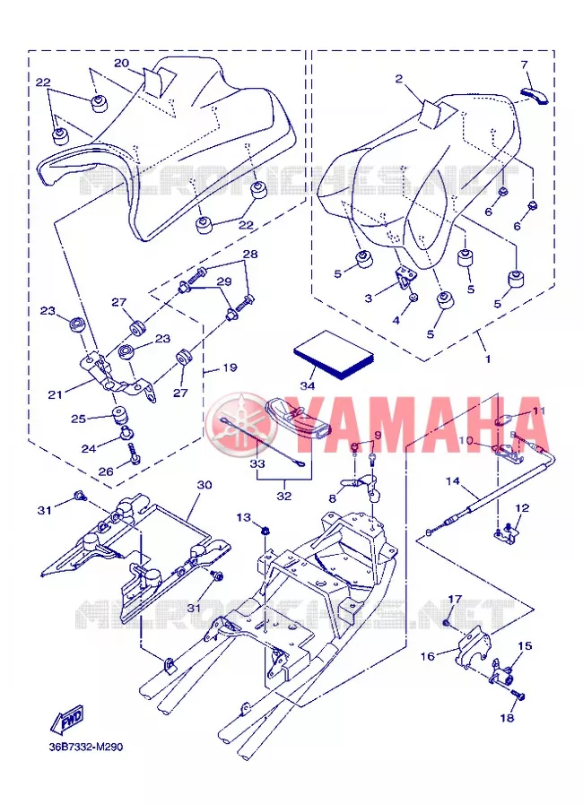 ASIENTO Yamaha MOTO 600 2013 XJ6  XJ6N