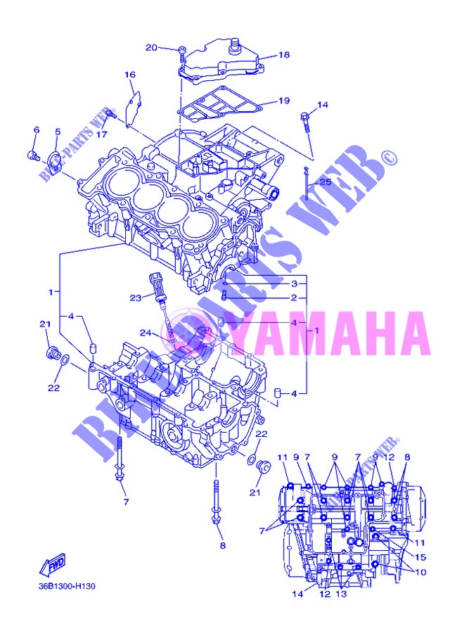 CARTERES CIGÜEÑAL para Yamaha XJ6NA 2013