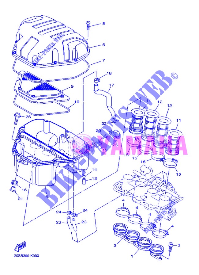 ADMISION para Yamaha XJ6NA 2013