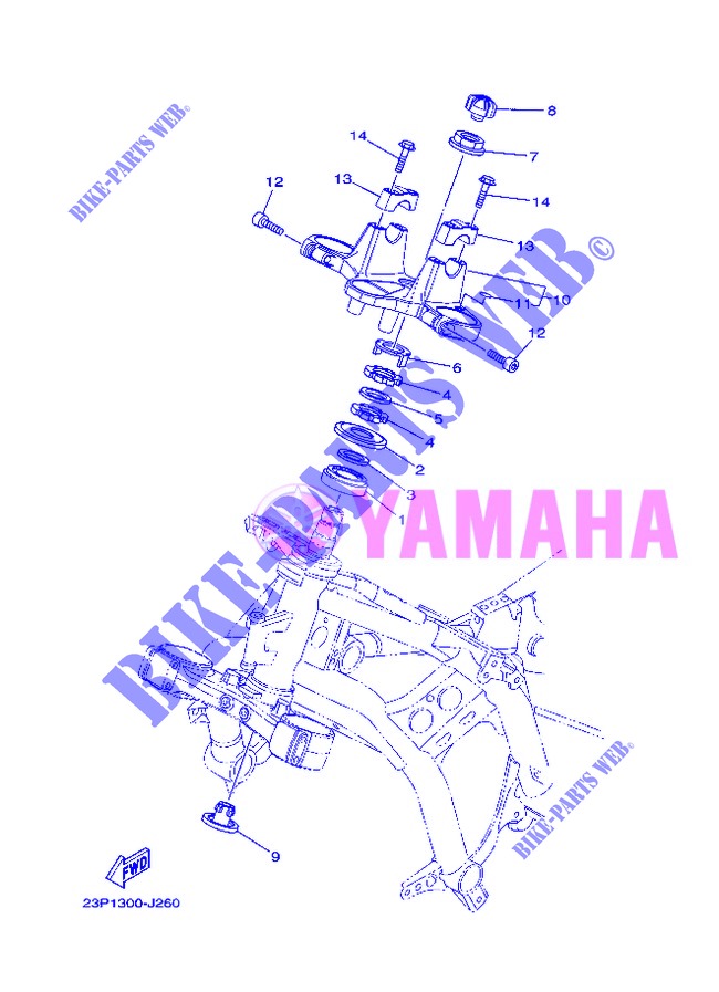 DIRECCION para Yamaha XT1200Z 2013