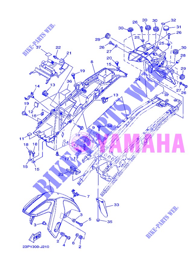 GUARDABARROS para Yamaha XT1200Z 2013