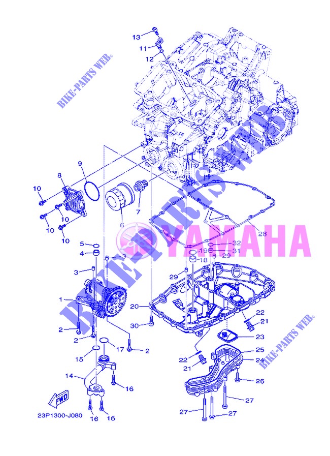 BOMBA DE OLIO para Yamaha XT1200Z 2013