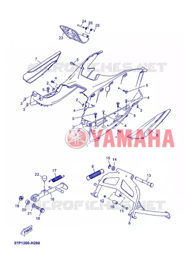 CABALLETE / ESTRIBERA Yamaha SCOOTER 125 2013 XMAX ABS  YP125RA