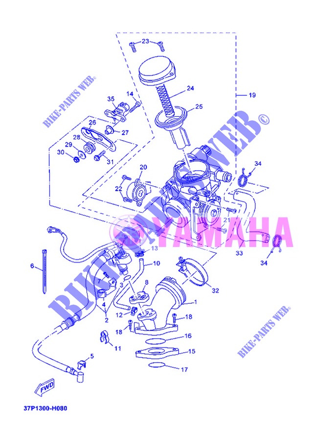 ADMISION para Yamaha YP250R 2013