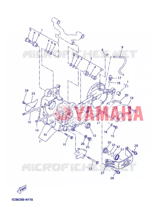 CARTERES CIGÜEÑAL Yamaha SCOOTER 250 2013 XMAX  YP250R