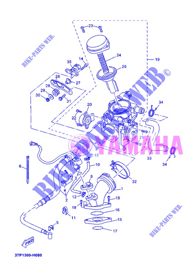 ADMISION para Yamaha YP250RA 2013