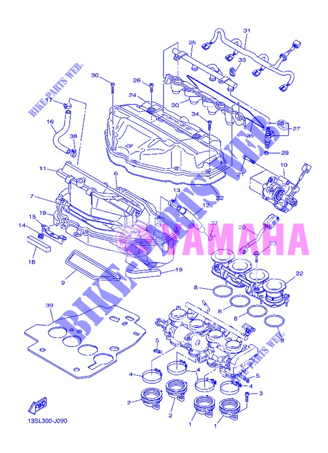 ADMISION para Yamaha YZF-R6 2013
