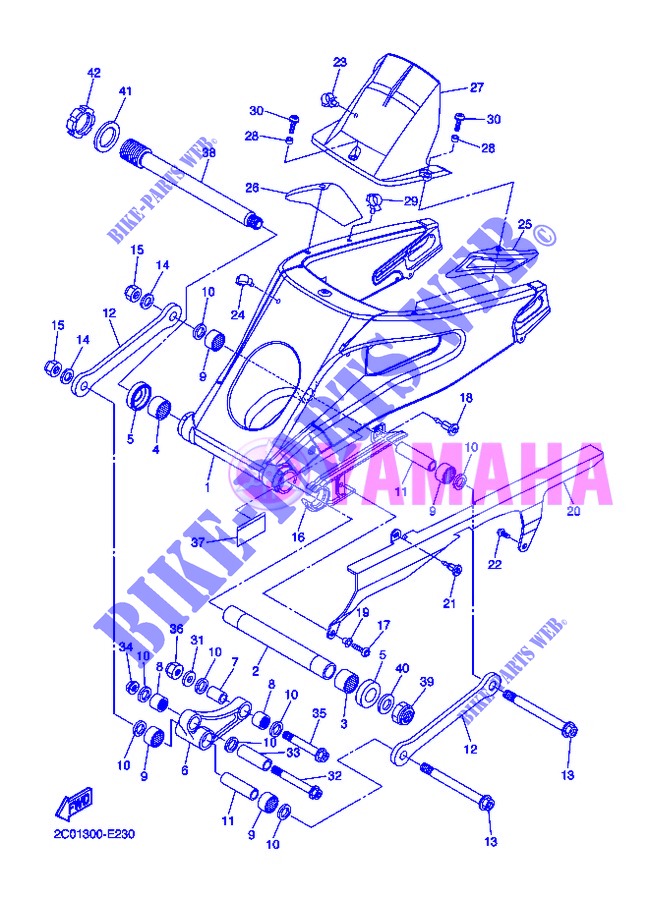 BRAZO DE OSCILACION para Yamaha YZF-R6 2013