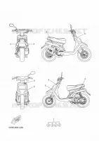PEGATINA para Yamaha BW'S 50 2012