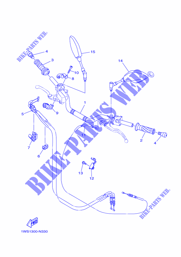 MANILLAR / CABLE para Yamaha MT07 2014