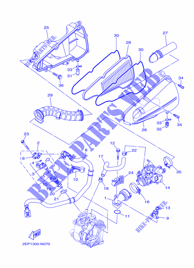 ADMISION para Yamaha MBK FLIPPER 115 2014