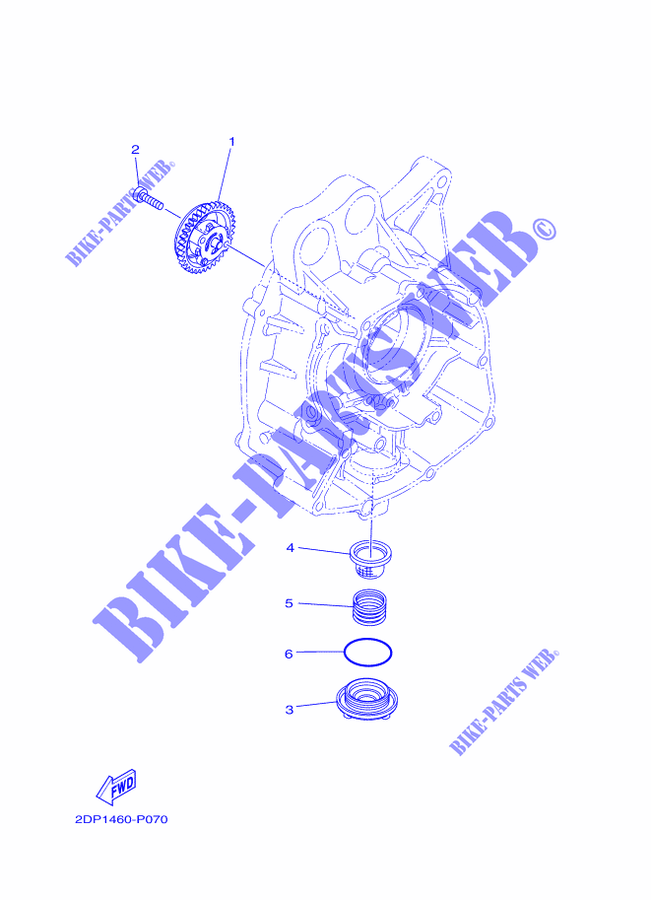BOMBA DE OLIO para Yamaha GPD125-A 2015