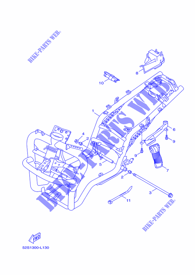 BASTIDOR para Yamaha HW125 2014