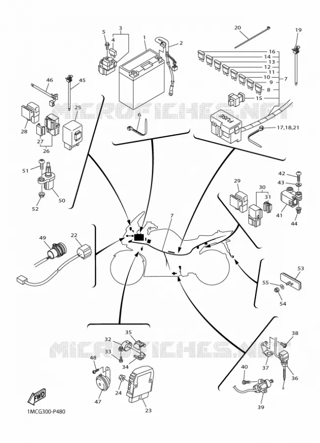 ELECTRICA 2 Yamaha MOTO 1300 2015 FJR ABS  FJR1300A