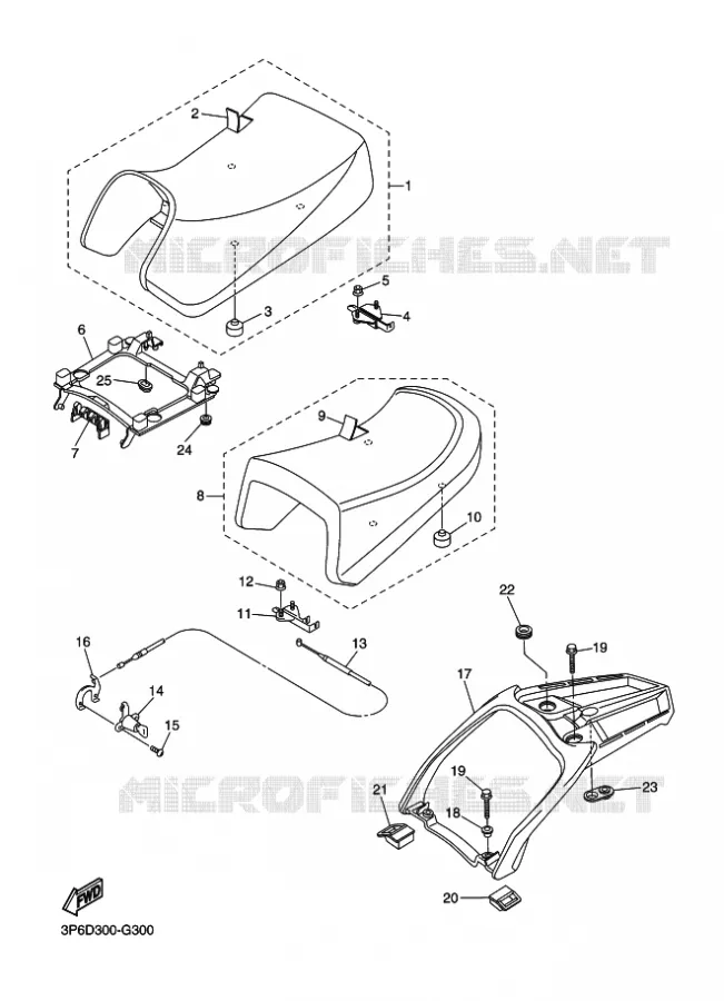 ASIENTO Yamaha MOTO 1300 2014 FJR  FJR1300A