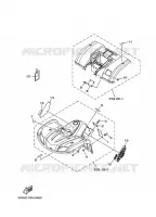 PEGATINA / ETIQUETA 1 para Yamaha YFM350A 2008