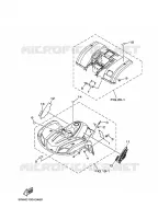 PEGATINA / ETIQUETA 2 para Yamaha YFM350A 2008