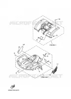 PEGATINA / ETIQUETA 3 para Yamaha YFM350A 2008