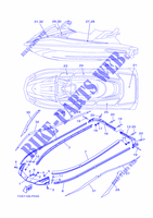 GUNWALE & MAT para Yamaha VC1800-R 2016