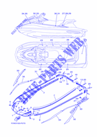 GUNWALE & MAT para Yamaha VX1800-R 2016