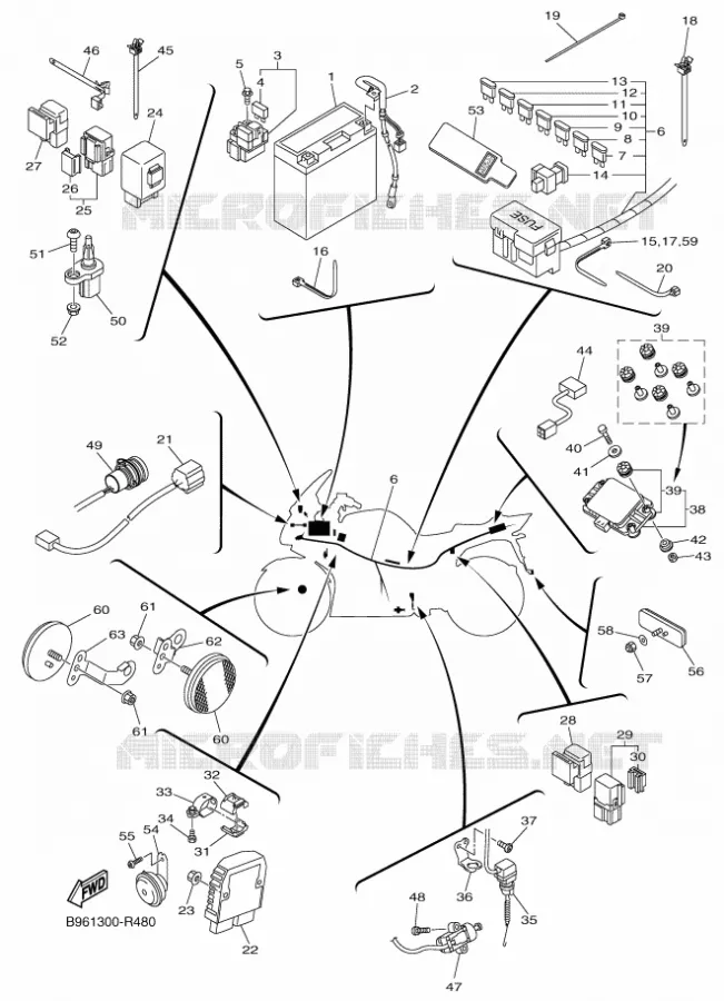 ELECTRICA 2 Yamaha MOTO 1300 2016 FJR  FJR 1300-AE