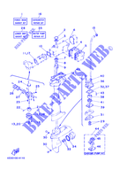 KIT DE REPARACIÓN  para Yamaha 5C Manual Starter, Tiller Handle, Manual Tilt, Pre-Mixing, Shaft 20
