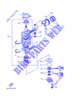 CIGUEÑAL / PISTÓN para Yamaha C40T Electric Start, Power Trim & Tilt 1995