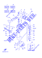 KIT DE REPARACIÓN  para Yamaha 5C Manual Starter, Tiller Handle, Manual Tilt, Pre-Mixing, Shaft 15