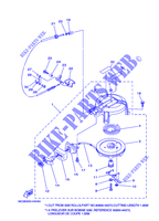 PEDAL DE ARRANQUE para Yamaha 5C Manual Starter, Tiller Handle, Manual Tilt, Pre-Mixing, Shaft 15