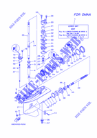 TAPA INFERIOR Y TRANSMISIÓN 2 para Yamaha E60H Manual Starter, Tiller Handle, Hydro Trim & Tilt, Pre-Mixing, Shaft 20