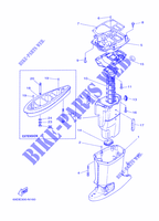 CARTER SUPERIOR para Yamaha E60H Manual Starter, Tiller Handle, Hydro Trim & Tilt, Pre-Mixing, Shaft 20