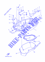 CARENADO INFERIOR para Yamaha E60H Enduro, Manual Starter, Tiller Handle, Hydro Trim & Tilt, Pre-Mixing, Shaft 25