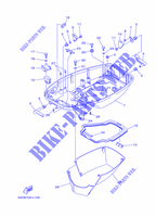 CARENADO INFERIOR para Yamaha E60H Enduro, Manual Starter, Tiller Handle, Hydro Trim & Tilt, Pre-Mixing, Shaft 20