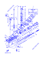 TAPA INFERIOR Y TRANSMISIÓN 1 para Yamaha E60H Enduro, Manual Starter, Tiller Handle, Hydro Trim & Tilt, Pre-Mixing 2007