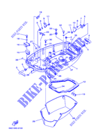 CARENADO INFERIOR para Yamaha E60H Enduro, Manual Starter, Tiller Handle, Hydro Trim & Tilt, Pre-Mixing, Shaft 20