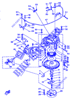 PEDAL DE ARRANQUE para Yamaha E60H Manual Starter, Tiller Handle, Hydro Trim & Tilt 1997