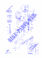KIT DE REPARACIÓN 2 para Yamaha E75B Enduro, Manual Starter, Tiller Handle, Hydro Trim & Tilt, Pre-Mixing, Shaft 20