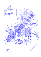CILINDRO / CARTERES CIGÜEÑAL 1 para Yamaha F40B Manual Starter, Tiller Handle, Hydro Trim & Tilt, Shaft 15
