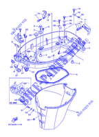 CARENADO INFERIOR para Yamaha F40M Manual Start, Manual Tilt, Tiller Handle, Shaft 15