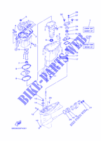 KIT DE REPARACIÓN 2 para Yamaha F40F Electric Starter, Tiller Handle, Hydro Trim & Tilt, Shaft 20