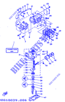 CILINDRO / CARTERES CIGÜEÑAL para Yamaha 5C 2 Stroke, Manual Starter, Tiller Handle, Manual Tilt 1997