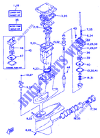 KIT DE REPARACIÓN 2 para Yamaha 115C 2 Stroke, Electric Starter, Remote Control, Power Trim & Tilt 1997
