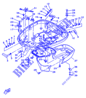 TAPA INFERIOR para Yamaha 115B 2 Stroke, Electric Starter, Remote Control, Power Trim & Tilt 1996