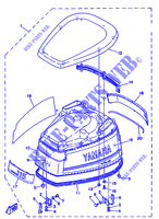 TAPAS SUPERIOR para Yamaha 115C 2 Stroke, Electric Starter, Remote Control, Power Trim & Tilt 1992