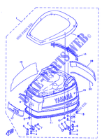 TAPAS SUPERIOR para Yamaha 115C 2 Stroke, Electric Starter, Remote Control, Power Trim & Tilt 1990
