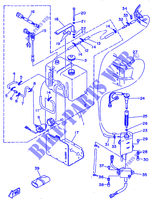DEPOSITO DE ACEITE para Yamaha 115C 2 Stroke, Electric Starter, Remote Control, Power Trim & Tilt 1998