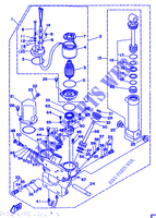 SISTEMA DE INCLINACIÓN para Yamaha 115C 2 Stroke, Electric Starter, Remote Control, Power Trim & Tilt 1992