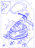 TAPAS SUPERIOR para Yamaha L130B Left hand, Electric Starter, Remote Control, Power Trim & Til, Oil injectiont 1998